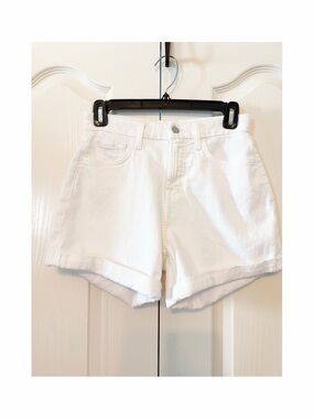 Jen 7 Women's Mid Roll White Shorts Size 0